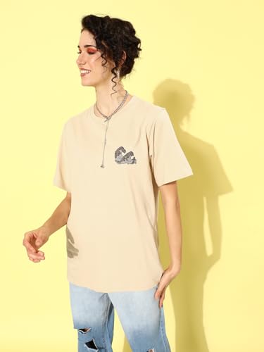 Image of Dillinger Blue Graphic Oversized T-Shirt