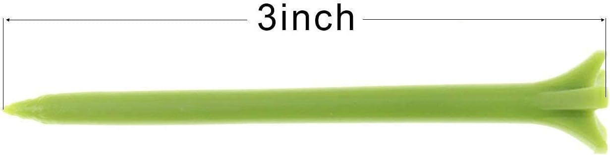 review KOFULL Golf Tees Plastic, 2 3/4 Inch Unbreakable Golf Tees Colorful Plastic Golf tees with Claw(100 Count)