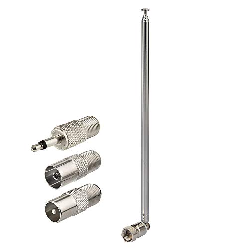 Bingfu FM Antenna 115cm 7-Sections Telescopic FM Radio Antenna Replacement for Yamaha Onkyo
