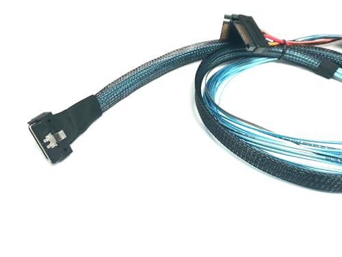 Cable Low Profile SlimSAS 8i a Dual U.2 1m miniatura 3