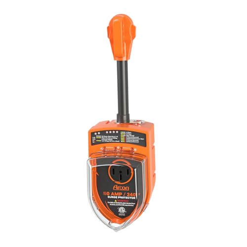 Arcon Surge Protector 19759, Portable, 50 Amp, 240 Volt, with Plug Head Handle Grip, 7200 Joules of...
