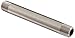Polyconn PC113NB-230 Nickel Plated Brass Pipe Fitting, Nipple, 1/8" NPT Male, 3" Length (Pack of 10)