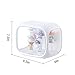 Display case for Figures with Light Adjustable Display Stand Clear Acrylic Display Box with Door Dust and Moisture Proof Suitable for Lego Collectibles Action Figures Pop Mart