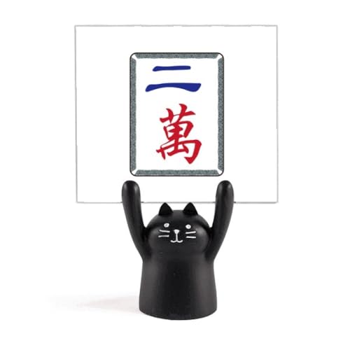 Mahjong 2 carreaux chat noir : personnalisez enfin votre bureau minimaliste