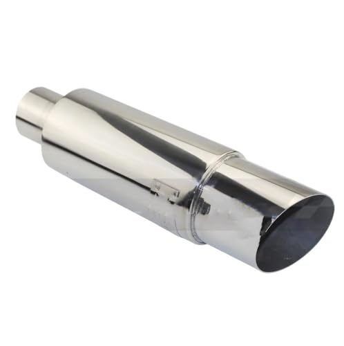 Silenciador de tubo de escape universal de acero inoxidable 304 con longitud de 370 mm