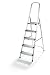 Polder LDR-5500RM Ultralight 5-Step Stool, 71" Tall, 42" Top Step, Aluminum