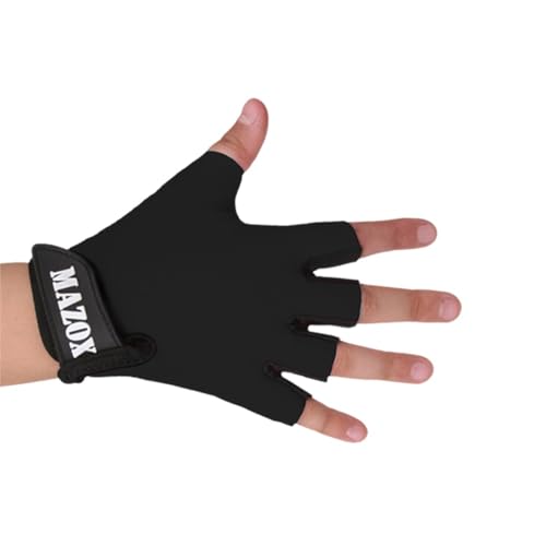 Luva Meio Dedo Infantil Ciclismo Bike Conforto Preto (Preto, P)