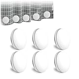6 Paar Duschvorhang Beschwerer,Duschvorhang Gewichte,DuschvorhangMagnet,Vorhang Beschwerer Outdoor,wasserdichte Vorhang Gewichte für Tischdecke Vorhänge (4cm,Weiß)