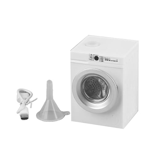 Spielzeug Waschmaschine,Möbel-Waschmaschine Im Maßstab 1 12 - Mit Öffenbarem Deckel Und Rotierender Trommel - -Miniaturwaschmaschine | Für Kinder Mädchen Geburtstag Rollenspiel