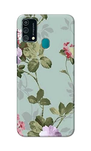 Image of Printed Hard Back Cover Case for Samsung Galaxy F41 | Samsung Galaxy M21s Back Cover (Floral Painting) -1302