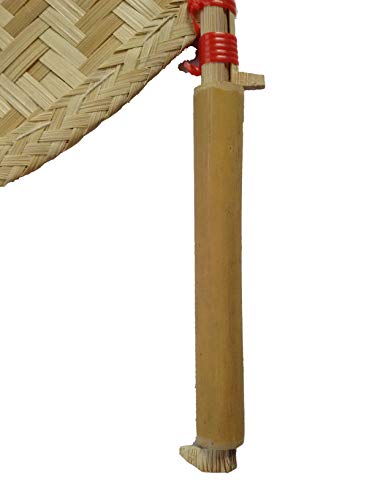 Image of Hand Fan /Pakha /Pankha /air Blower /Bamboo Made Handicraft Fan with Handle. (Queen)