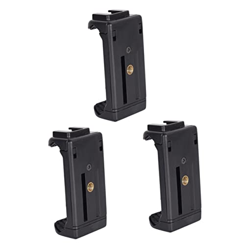 3pezzi Supporto Per Smartphone Con Clip Per Treppiede Gimbal e Tablet Design Antiscivolo e Estensibile Per Fotografia e Video Stabilizzati