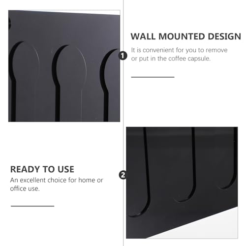 Organisateur de capsules de café acrylique mural dosettes support