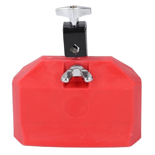 Jam Block Percussion Instrument, Hard Plastic Latin Drum Accessory for Cowbell Stand for Musical Performances