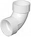 PVC P300-015; 1 1/2H x 1 1/2H; 1/4 bend (hub x hub) pvc dwv; dw11290ell