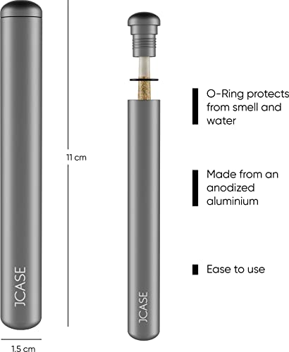 Premium Joint hoes geurdicht van aluminium 11 cm waterdicht metalen sigaretten huls joint tube case box - Afbeelding 5