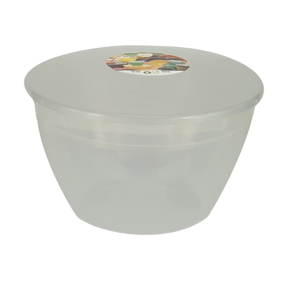 Just Pudding Basins Pudding Basin & Lid 3 Pint 1.71lt Clear Plasic