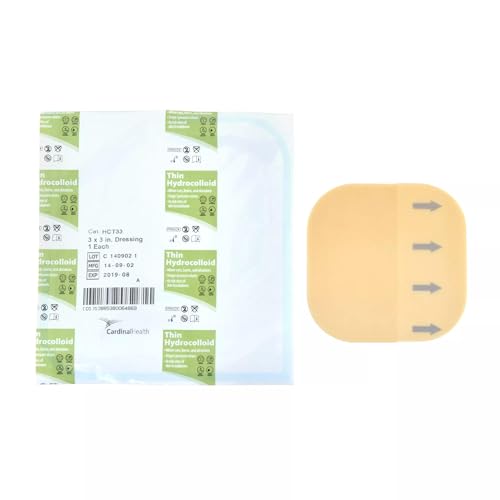 Cardinal Health™ Thin Hydrocolloid Dressing, 3 x 3IN