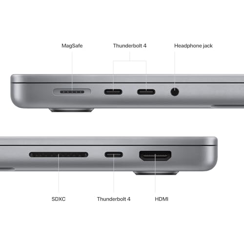 Image of Apple MacBook Pro MPHF3LL /A 14.2-Inch Laptop | M2 Pro 12-Core Chip 16GB Unified Memory 1TB SSD | 19-Core GPU Liquid Retina XDR Display Space Gray