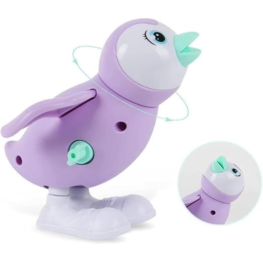 Image of acrown Cute Animal Toys for Kids Sensory Worm Animal Wind up Colorful Toy Insect Figurines for Boys and Girls Multicolor (Penguin)