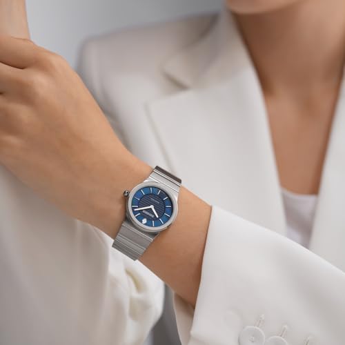 Image of Sandoz Tresor Premium Swiss Made Quartz Blue MOP Dial Watch for Women - SZWLG0000601