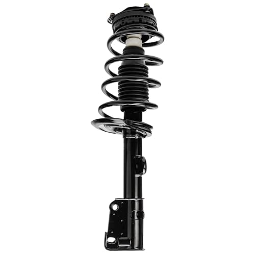 Image of Detroit Axle - Front Struts Kit for 2008 2009 2010 Chrysler Town & Country Dodge Grand Caravan, 2 Struts Coil Spring 2 Outer Tie Rods Replacement Suspension