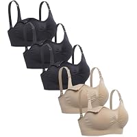 5-Pack Women's Seamless Nursing Bra (multicolor)