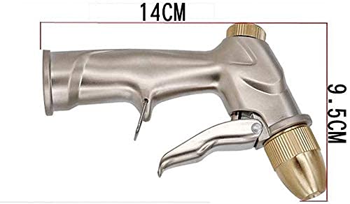 Manguera de jardín, boquilla extensible, pistola de agua de metal de alta presión, pistola de agua para lavado de coche, pistola de agua doméstica, manguera telescópica, juego de riego de