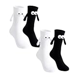 2 Paar Magnetische Socken Lustige Weihnachts Geschenke socken Magnet Hände