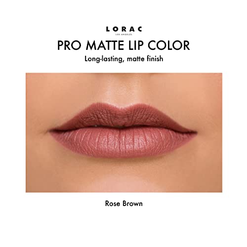 Lorac Pro Matte Lip Color, Rose Brown #TOP4
