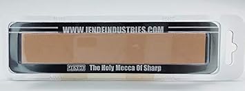 Jende 1"x6" Cow Leather Strop-Mounted to 5mm acrylic-fits to JIGS,Edge Pro, Hapstone and TSProf sharpener