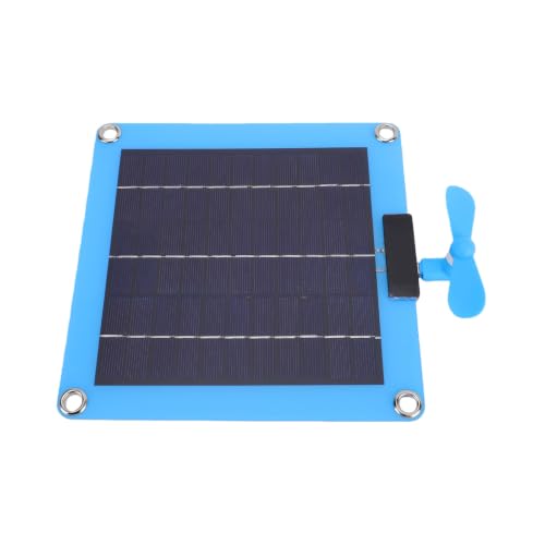 Ventilador solar portátil ligero con 2 puertos USB para viajes 7