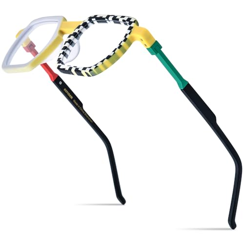 Image of HEPIDEM Matte Multicolor Acetate Glasses Frame Men Vintage Square Eyeglasses Optical Spectacles 9289