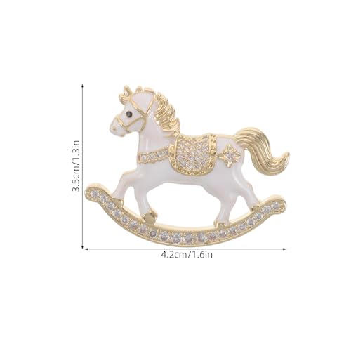 Broche de caballo pequeño decorativo para no dañar ropa delicada 2