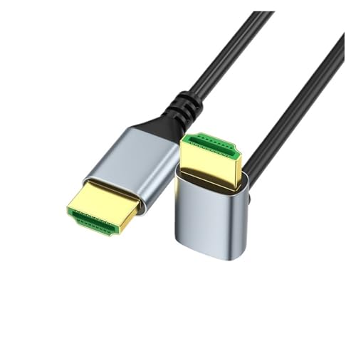 8K HDMI V2.1 R[h 90x㉺Epx OD4.0 ^R[h 48Gbps EARC HDCP 3D HDR vWFN^[ TV {bNXp(Straight to Down,0.5m)