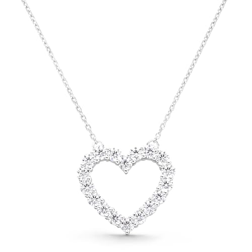 STORYJEWELLERY Heart Necklace, Silver Heart...