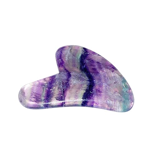 Gua Sha massage Fluorite contre le teint terne et les tensions du visage