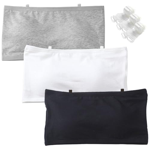 Reggiseno senza spalline per ragazze sportivo intimo senza cuciture con fisso torace pastiglie e spalline invisibili bandeau top brassiere con cotone per 10-18 anni