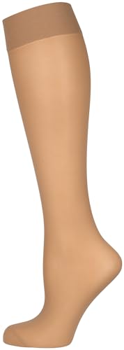 Nur Die Knie Fit in Form 40 DEN starke Stützwirkung entlastende semi-transparente Nylon Fein-Kniestrümpfe breiter Komfortbund Damen
