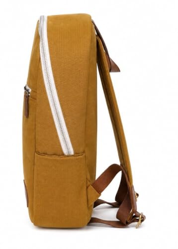 Image of Canvas Backpack | Lightweight Casual Daypack with Front Zipper Pocket | Durable Travel, & Daily Use Backpack | Unisex Travel Backpack | Laptop Backpack Compatible with upto 14 inch Laptop
