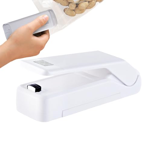 Máquina Selladora - Práctico Envasador de Alimentos Portátil | Selladora Térmica Recargable USB Para Sobras Frutas Golosinas y Más