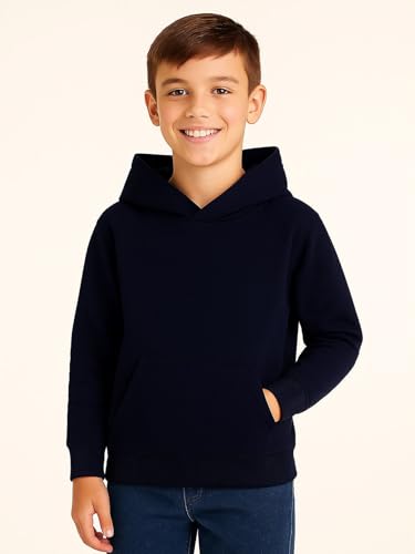 Image of HILEELANG Boy Hoodie Sweatshirt Zip-Up Cotton Casual Pocket Jacket Spring Fall Clothes