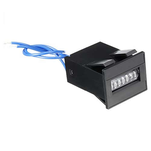 Image of uxcell Electromagnetic Counter 7 Digit 0-9999999 Counting Range Electronic Pulse Counter Digital Counter Totalizer Electromagnetic Pulse Counter DC7-24V