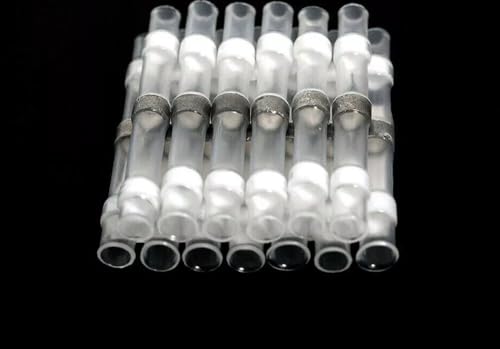 50 Pcs Solder Sleeve Heat Shrink Wire Connectors – Crimp Terminals 600V, 3:1 Ratio - White