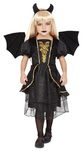 Rubies Disfraz Diablesa Dark Devil para niñas, Vestido con alas y diadema, Licencia Oficial para Halloween, Truco o Trato, Cosplay y Carnaval