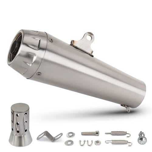バイク用排気マフラー Compatible With R3 For R6 For MT09 用ユニバーサルオートバイ排気テールパイプオートバイ排気パイプ修正マフラーと互換性あり