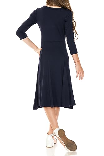 Pastel by Vivienne Women's Princess Seam A-Line Dress with Full Skirt4