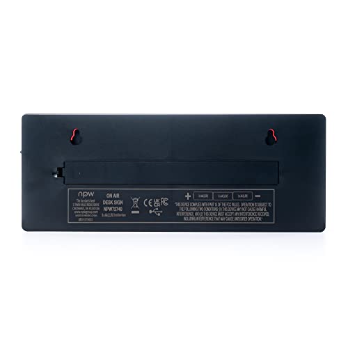 Luz retrô de LED On Air, luz de estúdio de gravação (Youtube, podcast, Twitch, chamadas de zoom, esc