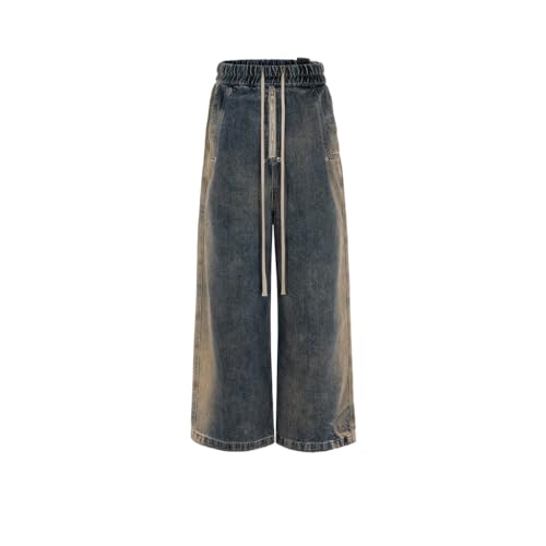 Long Pants, Unisex Wide Leg Washed Gradient Jeans