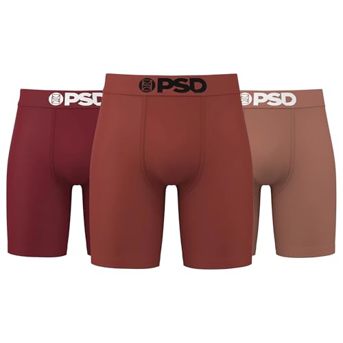 PSD Men's Natural Cotton Boxer Brief 3-Pack, Multi, S - Main Image